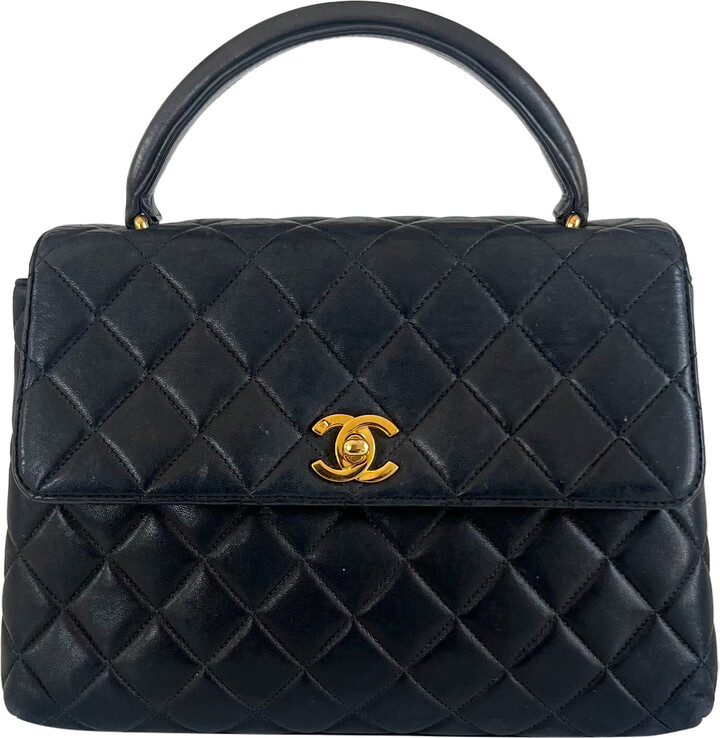 chanel green quilted bag