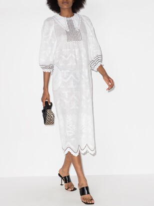 Vita Kin White Addicted To Love Linen Midi Dress