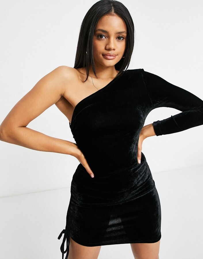 one sided shoulder dress