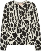 Thumbnail for your product : HUGO BOSS Fariday Abstract Print Wool Crewneck Sweater
