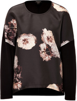 Thumbnail for your product : Giambattista Valli Silk Blend Top with Floral Print