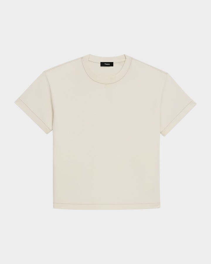 Theory Combo Cuff Short-Sleeve T-Shirt - ShopStyle
