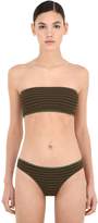 Thumbnail for your product : Laura Urbinati Intimo Striped Knit Bandeau Bikini