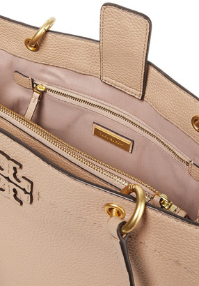 Tory Burch Tasseled Pebbled-leather Tote