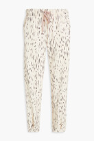 Thumbnail for your product : The Upside Printed French cotton-terry track pants