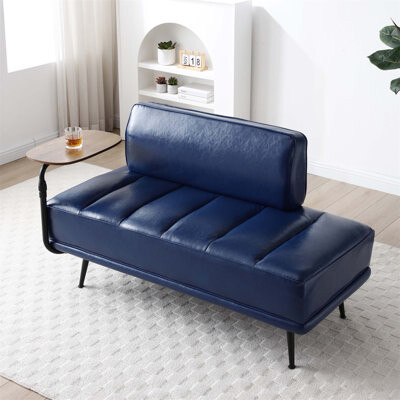 Modern End of Bed Bench with Swivel Tray and Side Table, Upholstered for Comfort, Ideal for Multiple Rooms