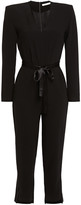 Thumbnail for your product : Maje Satin-trimmed Stretch-crepe Jumpsuit