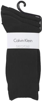 Calvin Klein 3-Pack Microfibre Crew Socks
