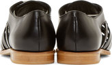 Thumbnail for your product : Band Of Outsiders Black Strappy Derby Flats