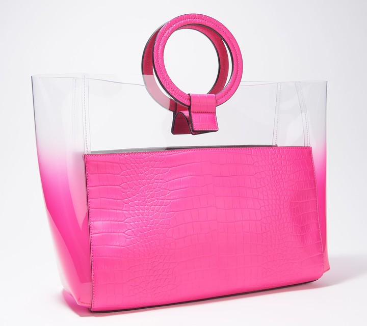 vince camuto clear tote