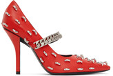 Thumbnail for your product : Givenchy Red Metal Hoop Show Pumps