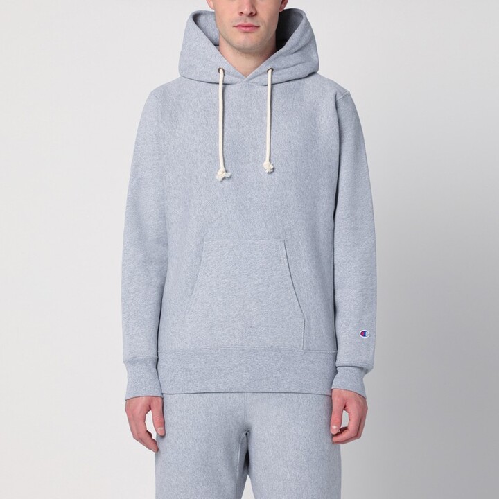Light grey cotton hoodie