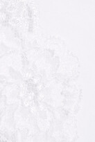 Thumbnail for your product : La Perla Souple Lace-trimmed Stretch Cotton-blend Jersey Bodysuit - White