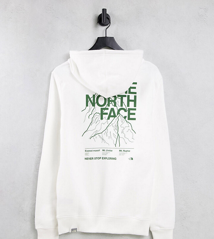 white north face zip up