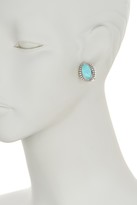 Thumbnail for your product : Lagos Sterling Silver Fluted Turquoise Oval Dome Earrings