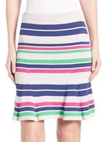 Thumbnail for your product : Tanya Taylor Sasha Striped Rib-Knit Skirt