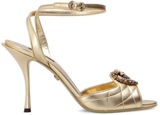Dolce & Gabbana Stiletto Heeled Sandals Women's Gold