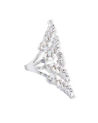 Fallon Monarch Deco Fern Crystal Ring