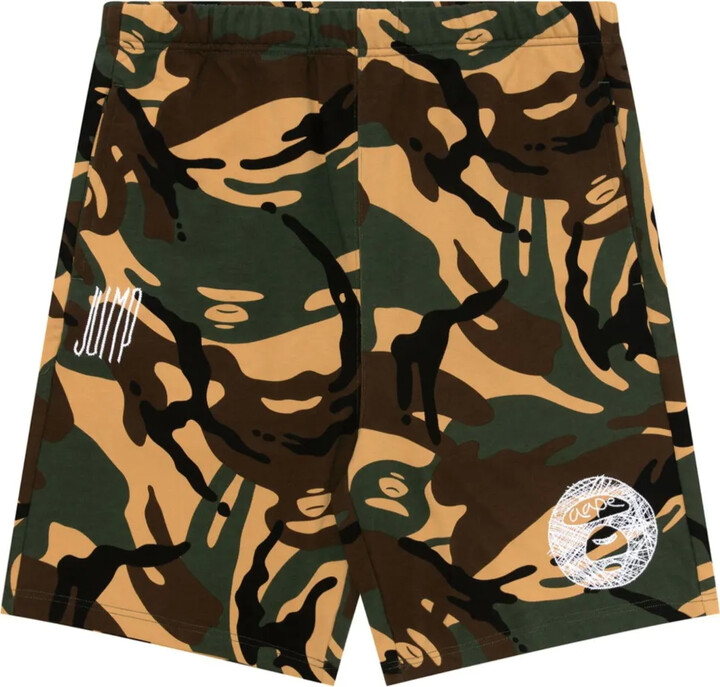 Camouflage-Print Track Shorts