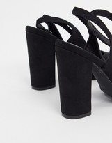 Thumbnail for your product : Truffle Collection pointed block heeled shoes in black