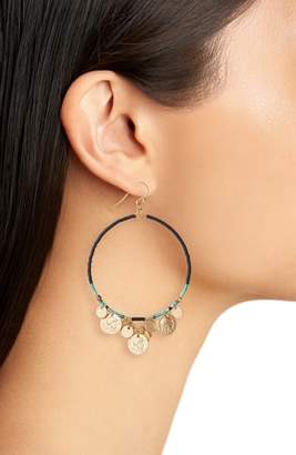 Chan Luu Coin Hoop Earrings