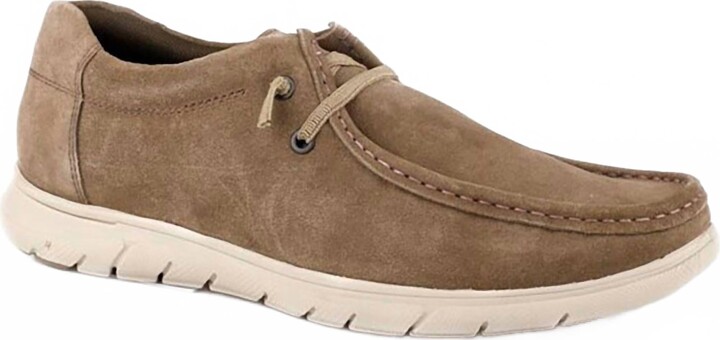Roper Men's Casual Cow Suede Shoe In Brown