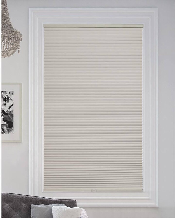 BlindsAvenue Winter White Cordless Blackout Cellular Honeycomb Shade, 9/16 in. Single Cell, 18.5 in. W x 48 in. H