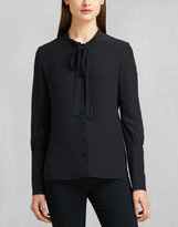 Thumbnail for your product : Belstaff Lucy Pussy Bow Blouse Black