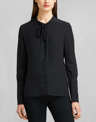 Belstaff Lucy Pussy Bow Blouse Black