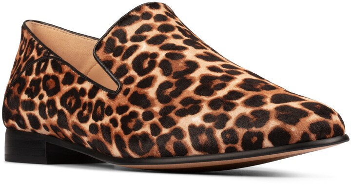 leopard smoking loafers