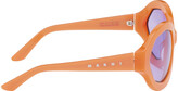 Thumbnail for your product : Marni Orange Cumulus Cloud Sunglasses