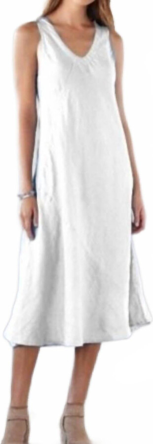 Cp Shades Trina Linen Dress In White