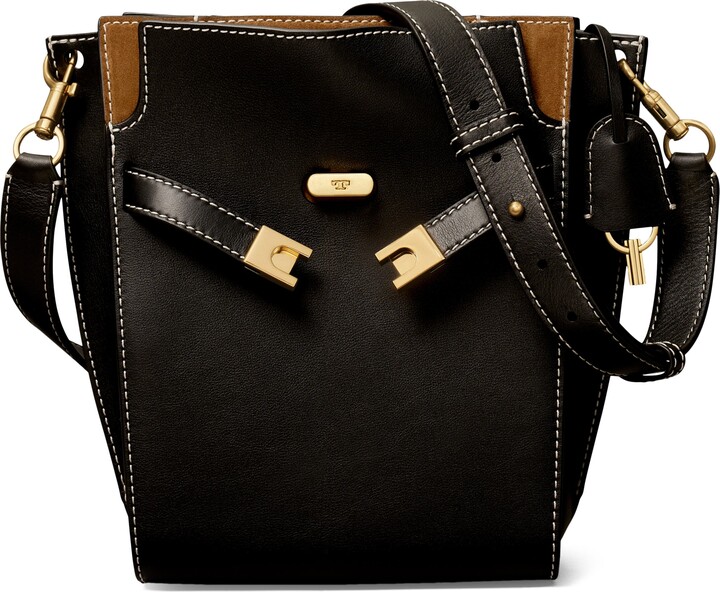 Tory Burch Lee Radziwill Leather Double Bucket Bag