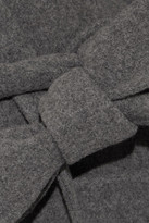Thumbnail for your product : Loewe Oversized Belted Wool And Cashmere-blend Coat - Stone