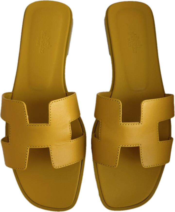 Hermes Oran leather sandal ShopStyle