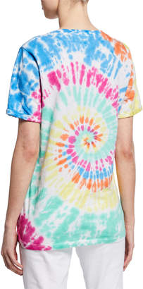 PRINCE PETER COLLECTION Spiral Tie-Dye Short-Sleeve Cotton Tee