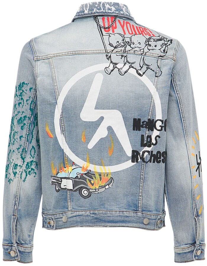 LIFTED ANCHORS City Hall Printed Denim Jacket - ShopStyle