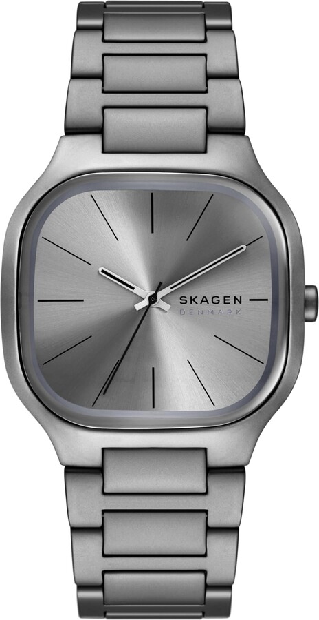 Skagen Men's Mellem Three-Hand Gray Stainless Steel Watch