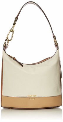 calvin klein pebble leather hobo