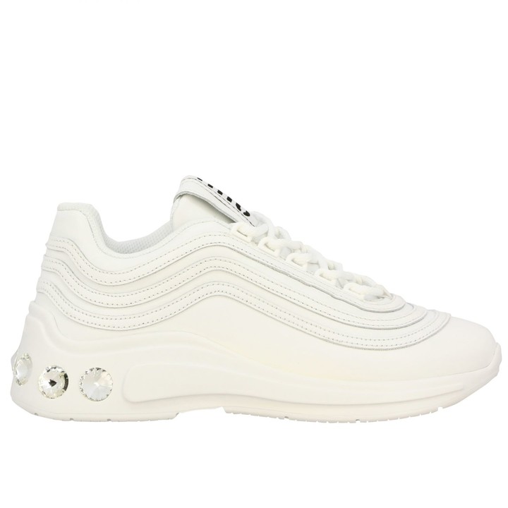 miu miu rhinestone sneakers