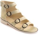 Thumbnail for your product : Brinley Co. Womens Faux Leather High-top Distressed Side Buckle Sandals