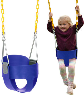 Eastern Jungle Gym Blue Bucket Swing with Chains