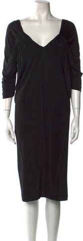 Philosophy di Alberta Ferretti V-Neck Midi Length Dress