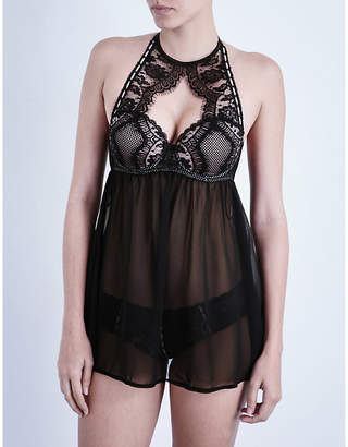 Palindrome Majesty mesh and stretch-lace babydoll