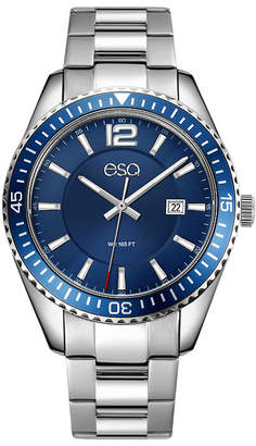 ESQ Men ESQ0160 Stainless Steel Bracelet Watch with Date Window, Blue Dial