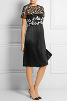 Thumbnail for your product : Michael Van Der Ham Becca embellished silk-organza and silk-cloqué dress