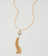 Thumbnail for your product : LOFT Beaded Tassel Necklace