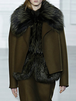 Jason Wu Wool & Fox Fur Convertible Jacket