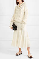 Thumbnail for your product : Elizabeth and James Lasse Satin-twill Midi Skirt