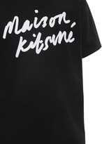 Thumbnail for your product : MAISON KITSUNÉ Logo Print Cotton Jersey T-shirt